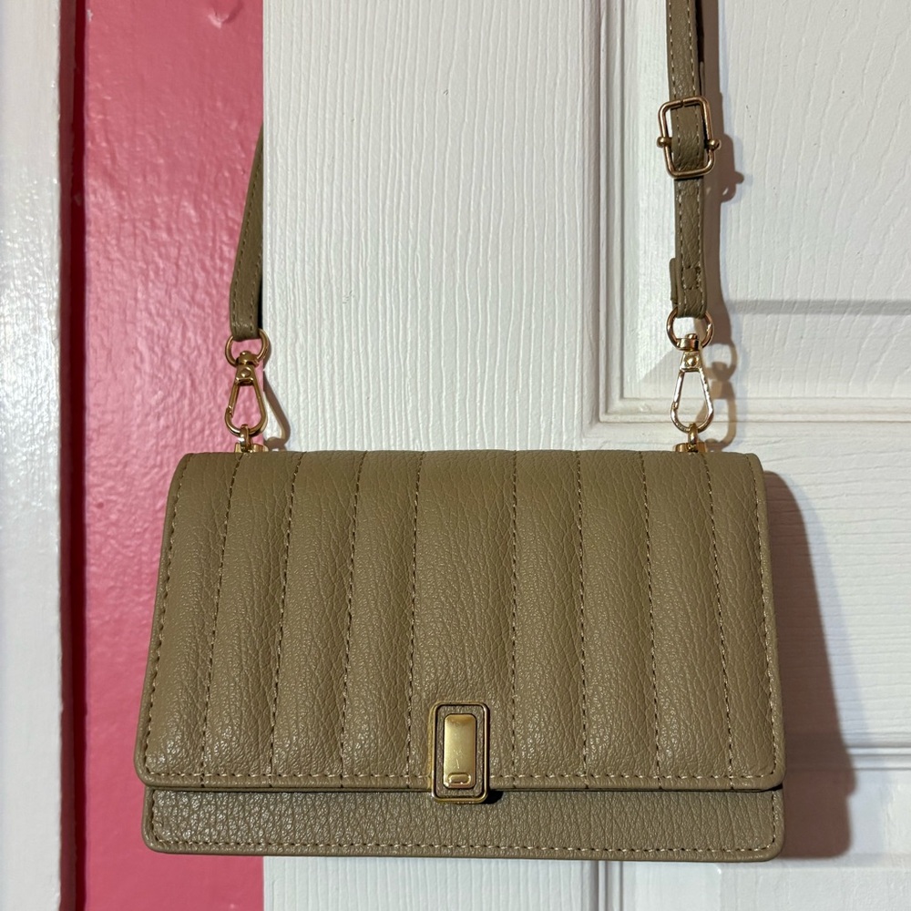 Elegant Tan Leather Mini Shoulder Bag